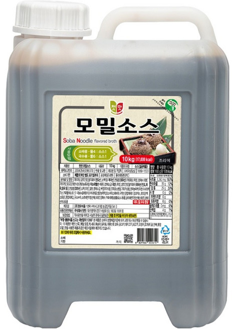 첫맛 모밀소스, 10kg, 1개