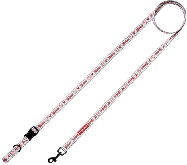 키니키니 강아지 LG트윈스 어센틱 스트라이프 리드줄, 화이트, 1개