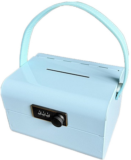 윰스 미니 개인 비밀금고 저금통, 스카이, 1개