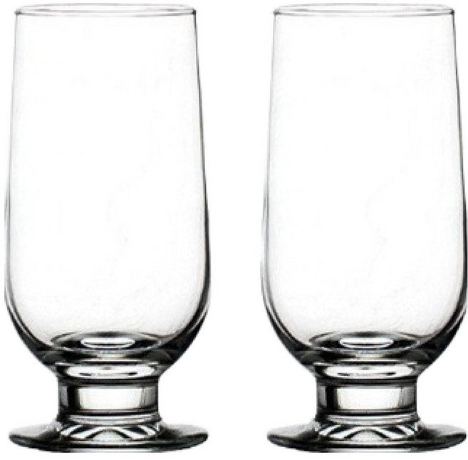 아메리칸로드 숏핸들 심플 유리컵 337ml HR1973, 투명, 2개