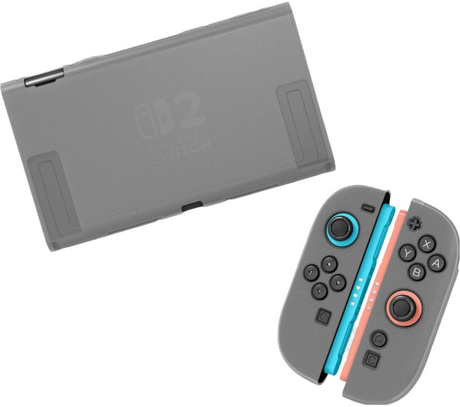 HOHOO Ske 任天堂 Switch 2 TPU 主機 Joy-Con 全包覆保護殼, 1個, 單一商品, 半透明