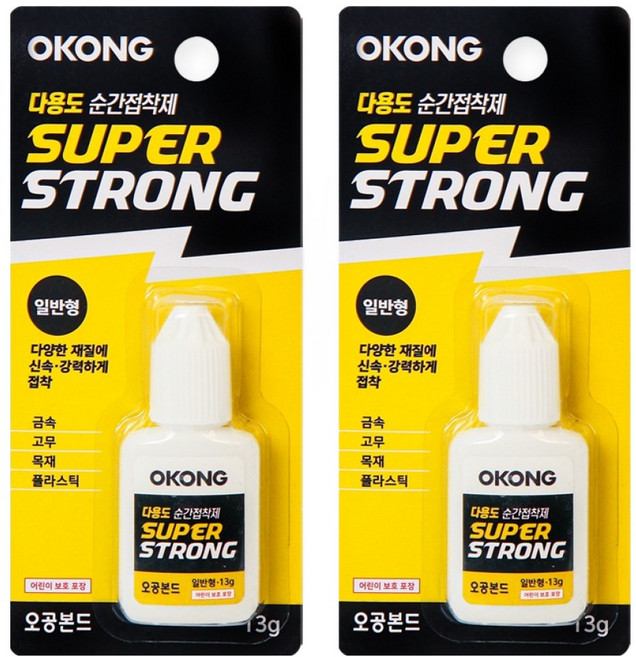 오공 순간접착제 일반형 13g, 2개