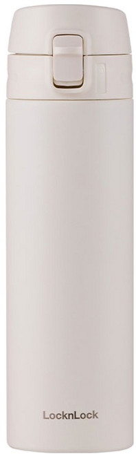 LocknLock 樂扣樂扣 全新一鍵式按鈕隨行杯, 500ml, 1個, 象牙白