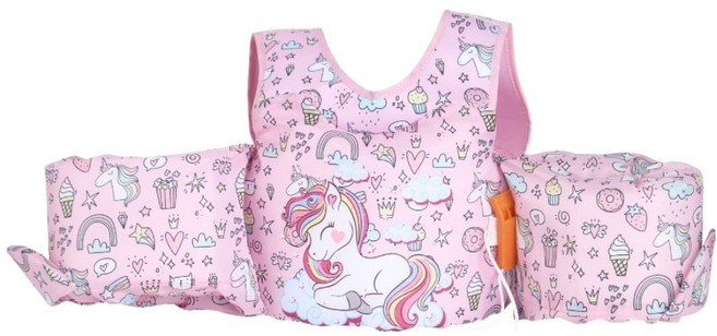 캐스비 데콤포 스포츠 물놀이 암링 자켓, 핑크, 1개