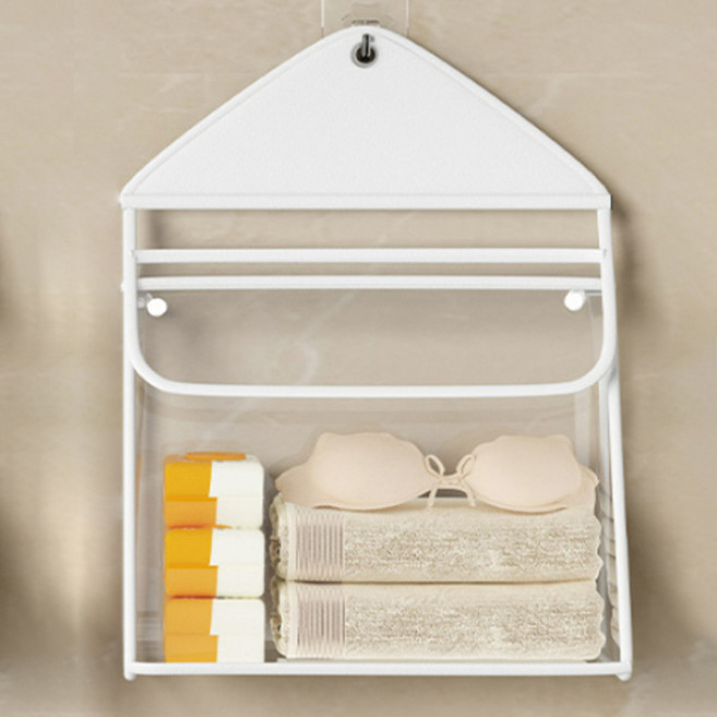 리빙킹 무타공 욕실 옷 보관함, 화이트, 1개