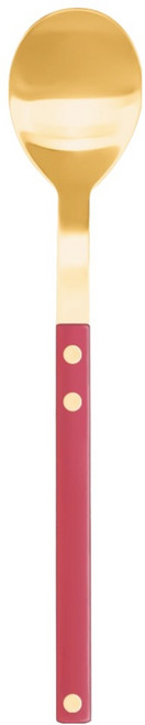 보겐 쌍띠에 커트러리 한식 숟가락, 골드 + 카민레드, 1개, 숟가락 1개