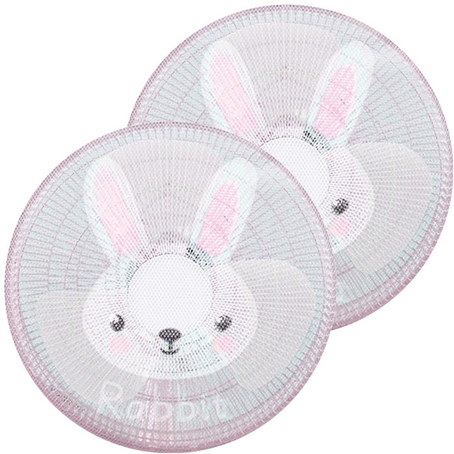 루미온 유아용 보호 선풍기 안전망 50cm, 토끼, 2개