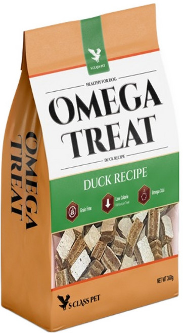 에스클래스펫 강아지 오메가트릿, 오리, 340g, 1개