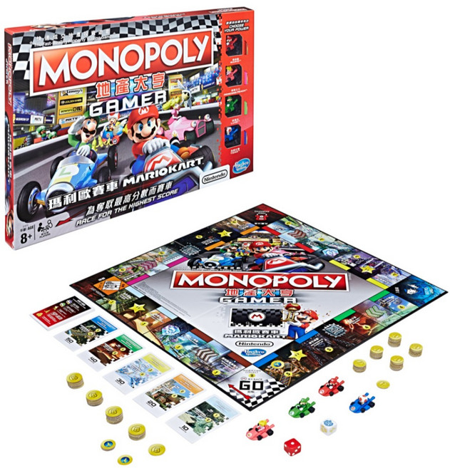 Hasbro 孩之寶 MONOPOLy 地產大亨 瑪利歐賽車, 1個