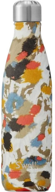 S'well 美國運動時尚不鏽鋼保冷保溫瓶 17oz, Ivoire Cheetah, 500ml, 1個
