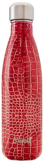S'well 美國運動時尚不鏽鋼保冷保溫瓶 Rouge 17oz, 紅色鱷魚紋, 500ml, 1個