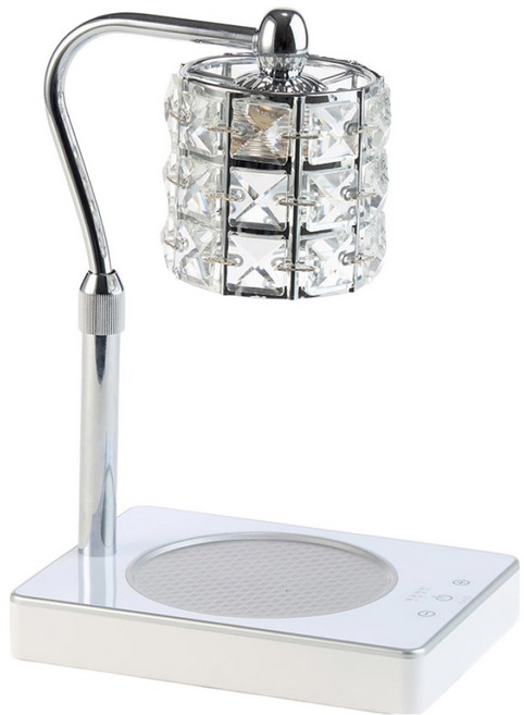 에인디 핸드메이드 높이 불빛 조절 루시드 터치타이머 캔들워머, 실버 화이트