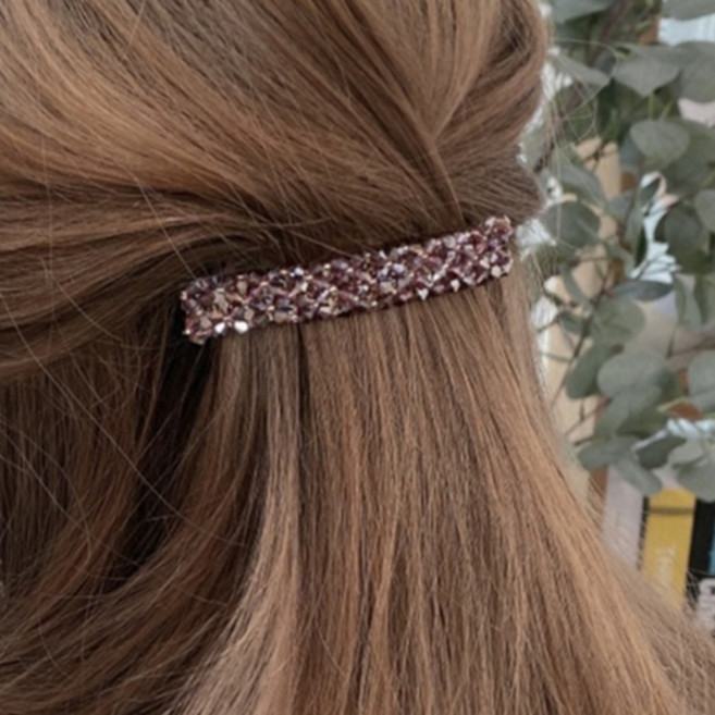 걸핀스 클리어 크리스탈 컬러 비즈 자동핀 200