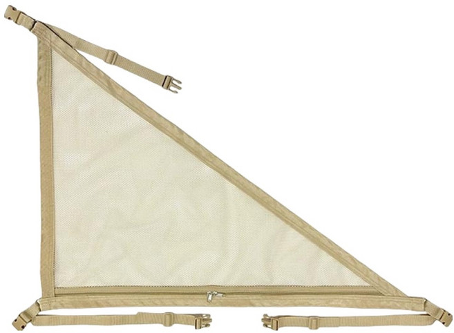 크로니클 캠핑족 천장 틈새 수납 그물망 그물 가방 전체 차량 호환 가능 일반형, 베이지, 1개