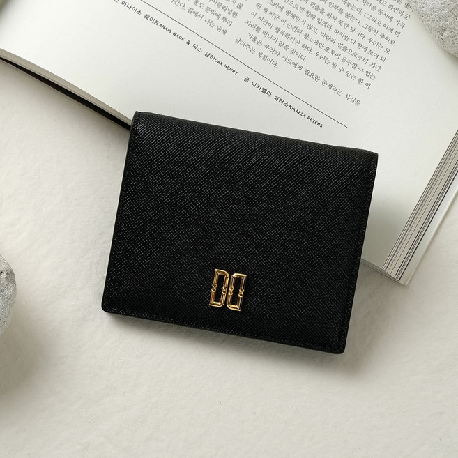 닥스 여성용 DD로고 소가죽 카드지갑 DCWA5E972 + 케이스