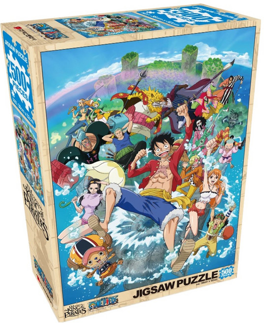 학산문화사 원피스 워터월드 직소퍼즐, 500피스, 혼합색상, 1개
