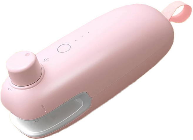 小麥購物 迷你封口機 充電款 L708, 1個, 粉色