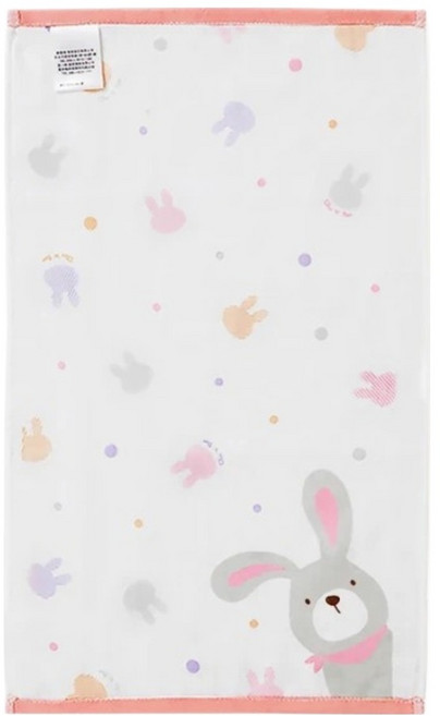奇哥 超柔紗毛巾/寶寶毛巾/澡巾 48 x 28cm, 粉色, 1條