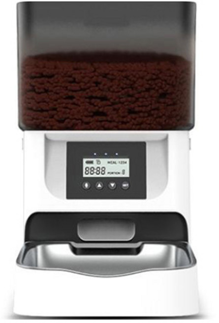 디클펫 반려동물 자동급식기 AT-310, 4L, 블랙 + 반투명, 1개