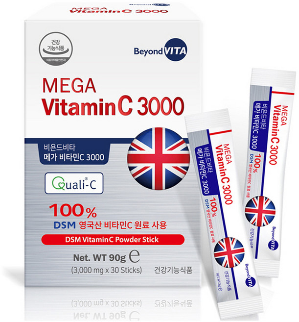 비욘드비타 메가 비타민C 3000, 30회분, 1개