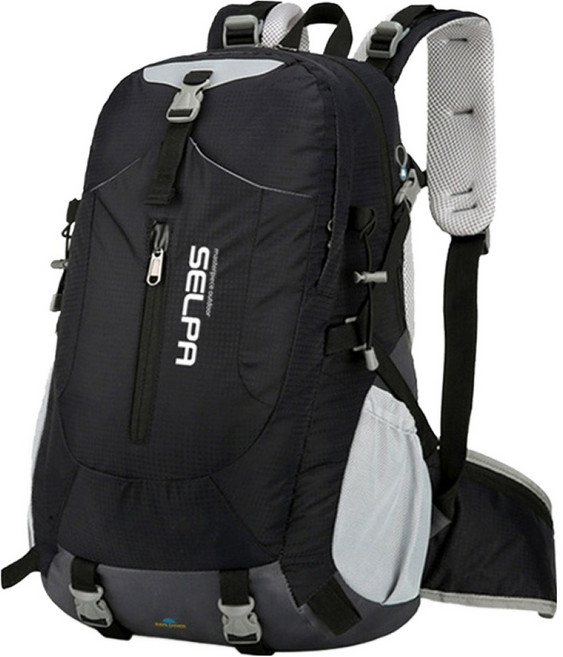 셀파 배낭 34L + 레인커버 랜덤발송 세트 TCB-A34L, 블랙(배낭)