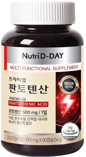 뉴트리디데이 프리미엄 판토텐산 54g, 90정, 1개