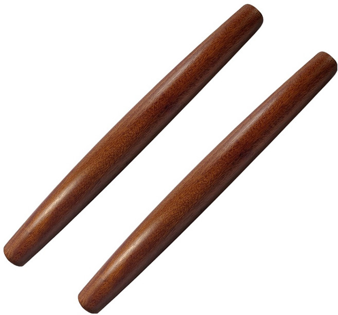 영수산업카멜 옻칠 원목 나무 반죽밀대, 2개