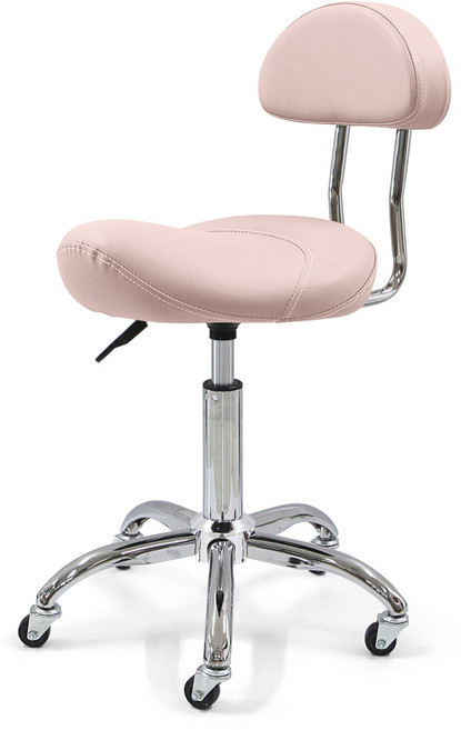 프리미엄 루쏘 승마안장형 등보조의자, 핑크, 1개