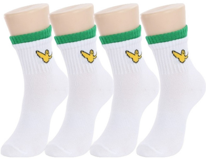 MARK GONZALES KIDS 兒童襪 Mood Up 基本款中筒襪4雙組
