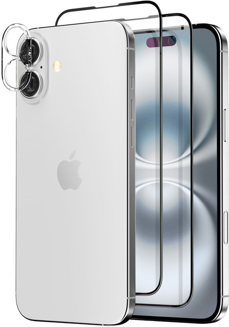 KMAX 正面鋼化玻璃膜 2P + 相機鏡頭膜套組, 1套