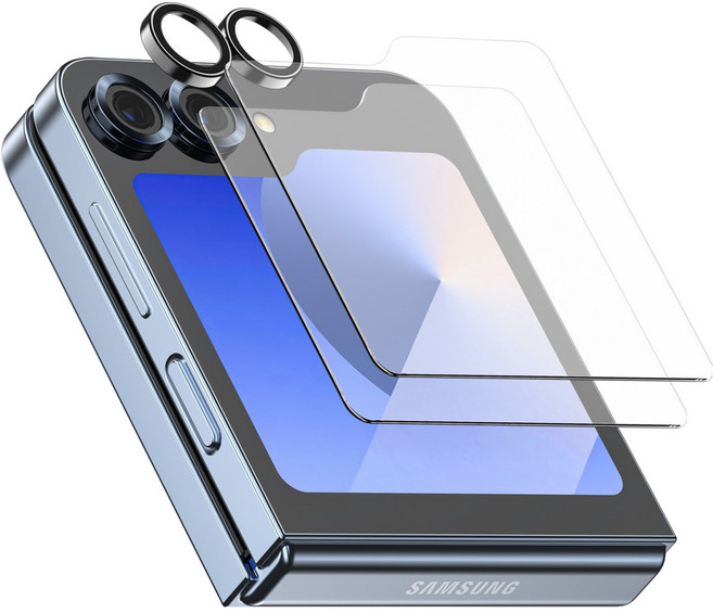 케이맥스 전면 강화유리 필름 2p + 카메라 필름 세트, 1세트