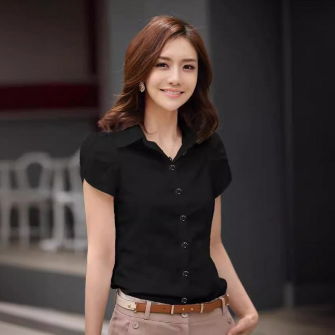 Elsso 女款短袖休閒正裝襯衫