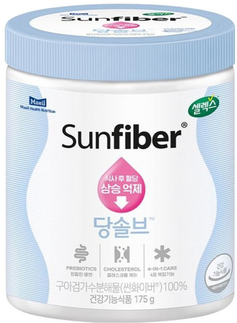 셀렉스 썬화이버 당솔브 구아검 프리바이오틱스, 175g, 1개