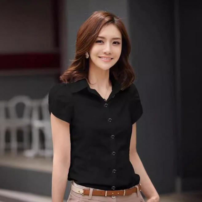 Elsso 女款短袖休閒正裝襯衫