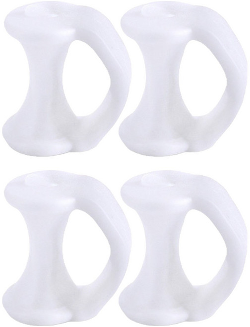 난리시스터즈 오피스 발가락 고정 링 벌리개 페디큐어 2p, 2개, 흰색