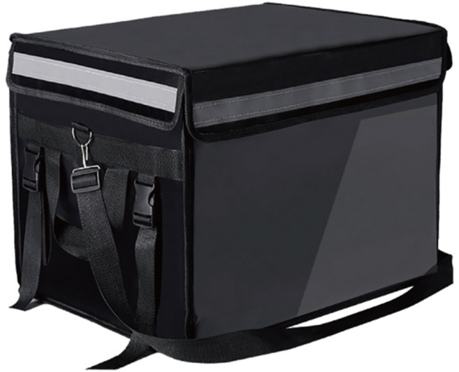 小麥購物 外送保溫箱 L731 62L, 黑色, 1個