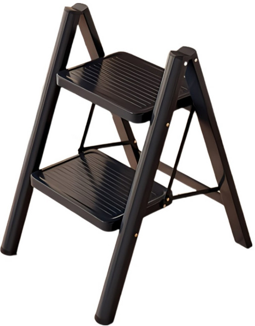 YOYOKI 樂活家歐式花架梯 黑色 2層, 1個