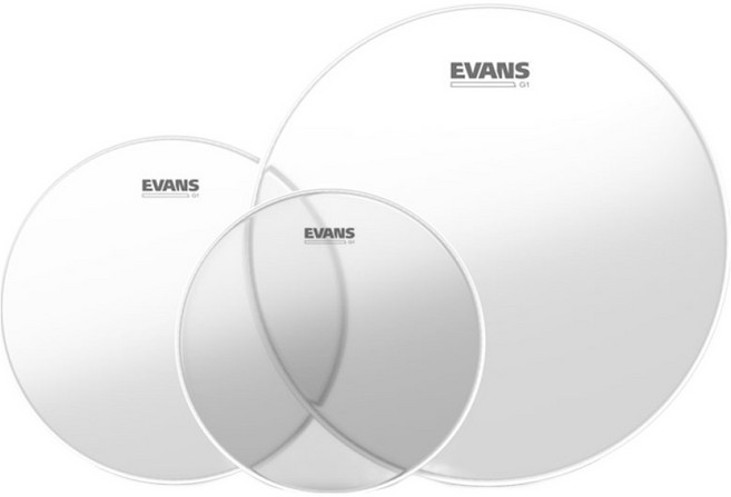 에반스 드럼헤드 탐헤드 10인치 + 12인치 + 16인치 패키지 세트 ETP-G1CLR-R