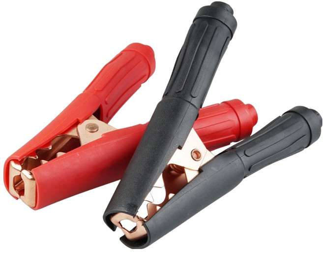 컴스 차량용 배터리 악어집게 Black + RED 세트 BF276, 1세트