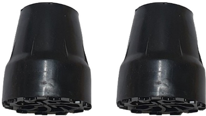 지팡이 고무패킹 19mm, 블랙, 2개