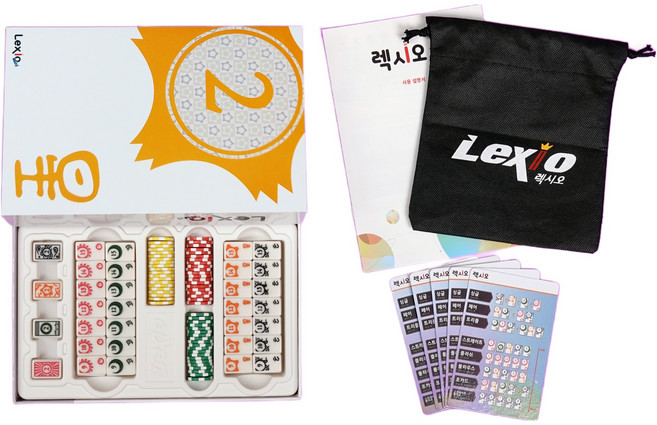 Lexio 미니 보드게임, 화이트, 1개