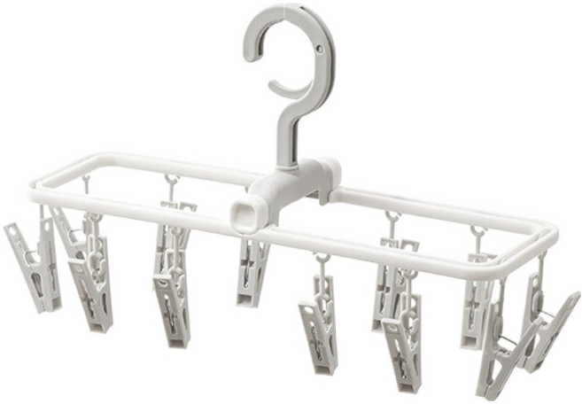 그랫피 여행용 접이식 빨래집게, 그레이, 1개