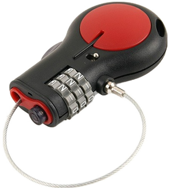 컴스 노트북 잠금장치 숫자형 자동감김 다이얼 3자리 도난방지 자물쇠