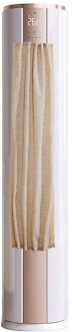 픽딜 다용도 스탠드 에어컨 바람막이 커튼 화이트 140 x 45 cm, 1개