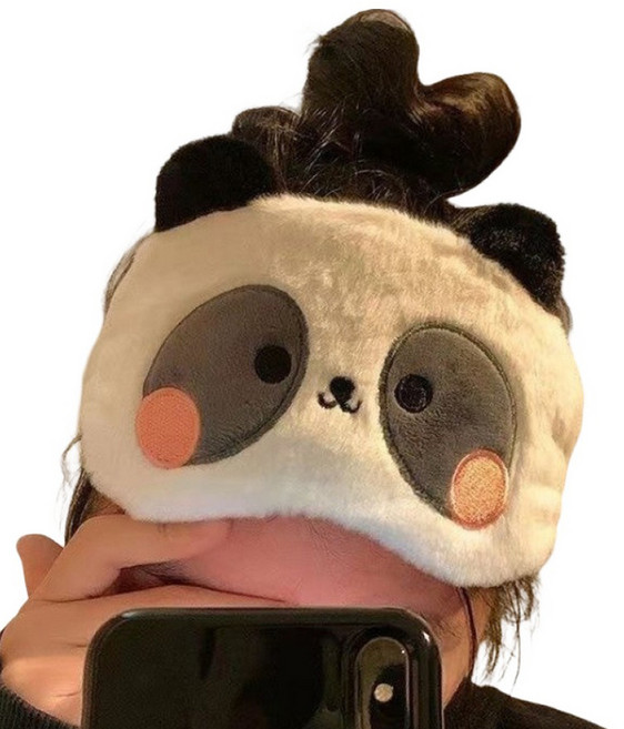 로시테라 귀여운 동물 수면 안대 고양이, 1개, 1개입