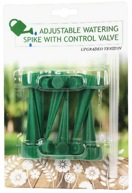 伊藤生活 澆滴滴可調式盆栽自動澆水器 加強版 12個, 1組, 綠色