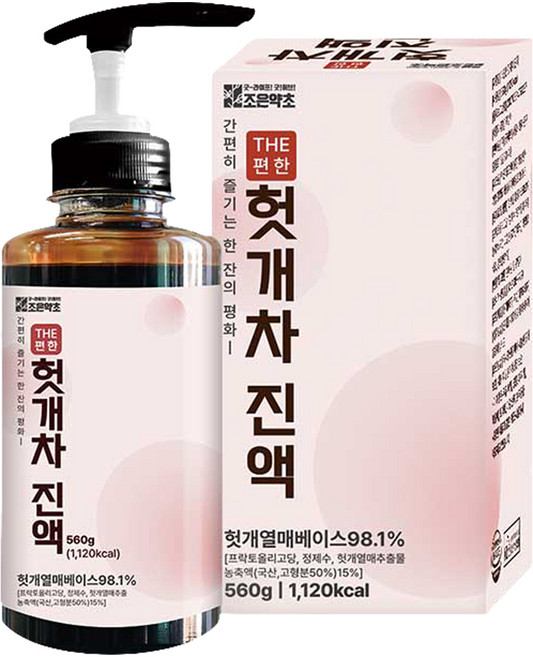 조은약초 더 편한 헛개차 진액, 560g, 1개