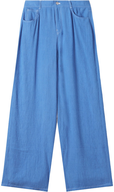 미쏘 여성용 스티치 포인트 와이드 팬츠