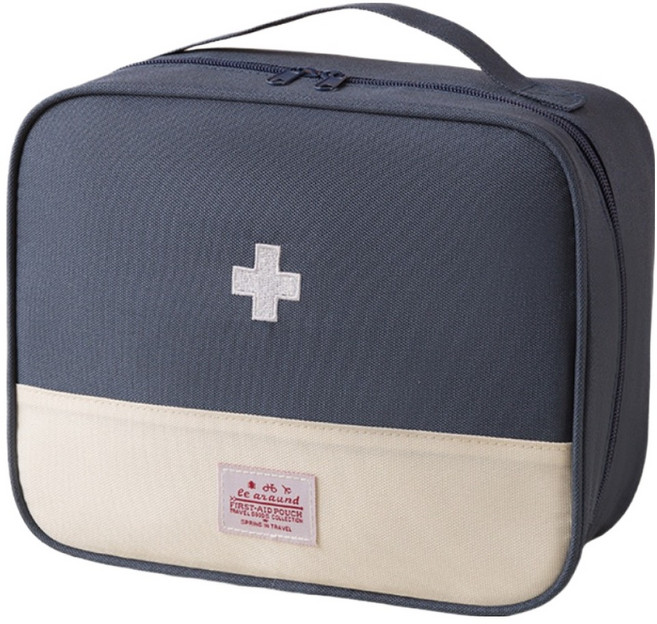 소담몰 응급 여행용 구급 파우치 네이비 XL 26 x 12 x 21 cm, 1개