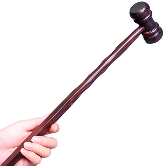 캐롤링 원목 마사지 망치 안마봉 등 두드리기 경락 법관, 1개